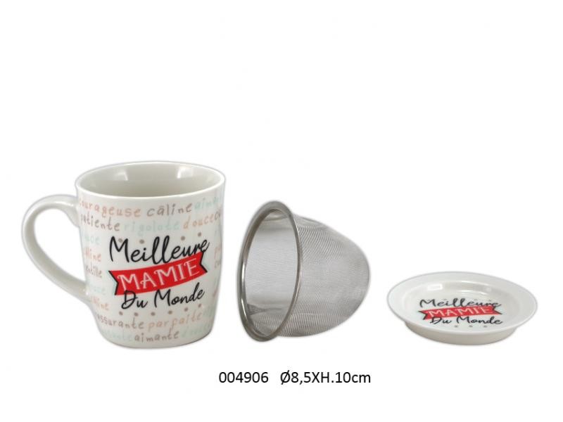 Coffret Tasse à tisane Meilleure MAMIE du Monde