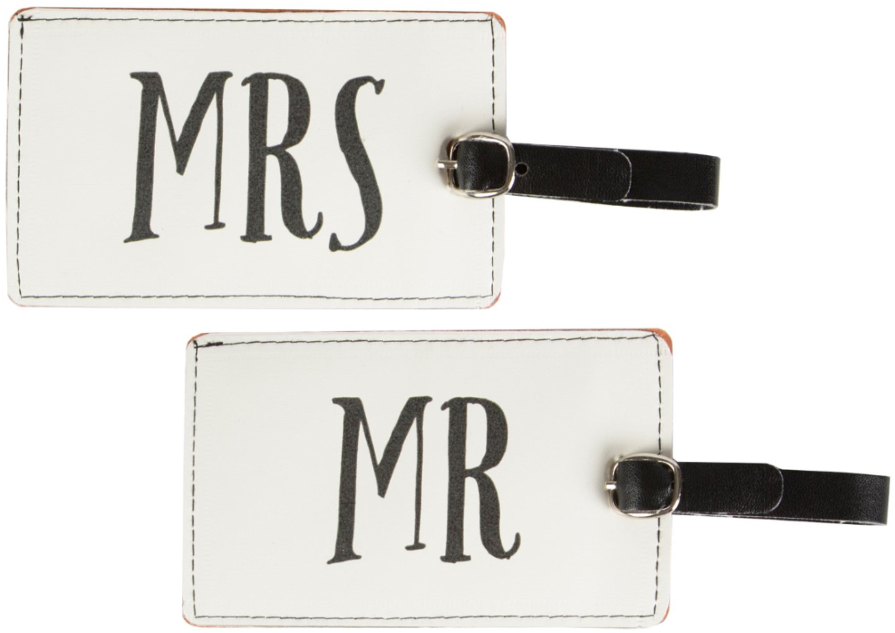 Etiquettes de bagage Mrs & Mr