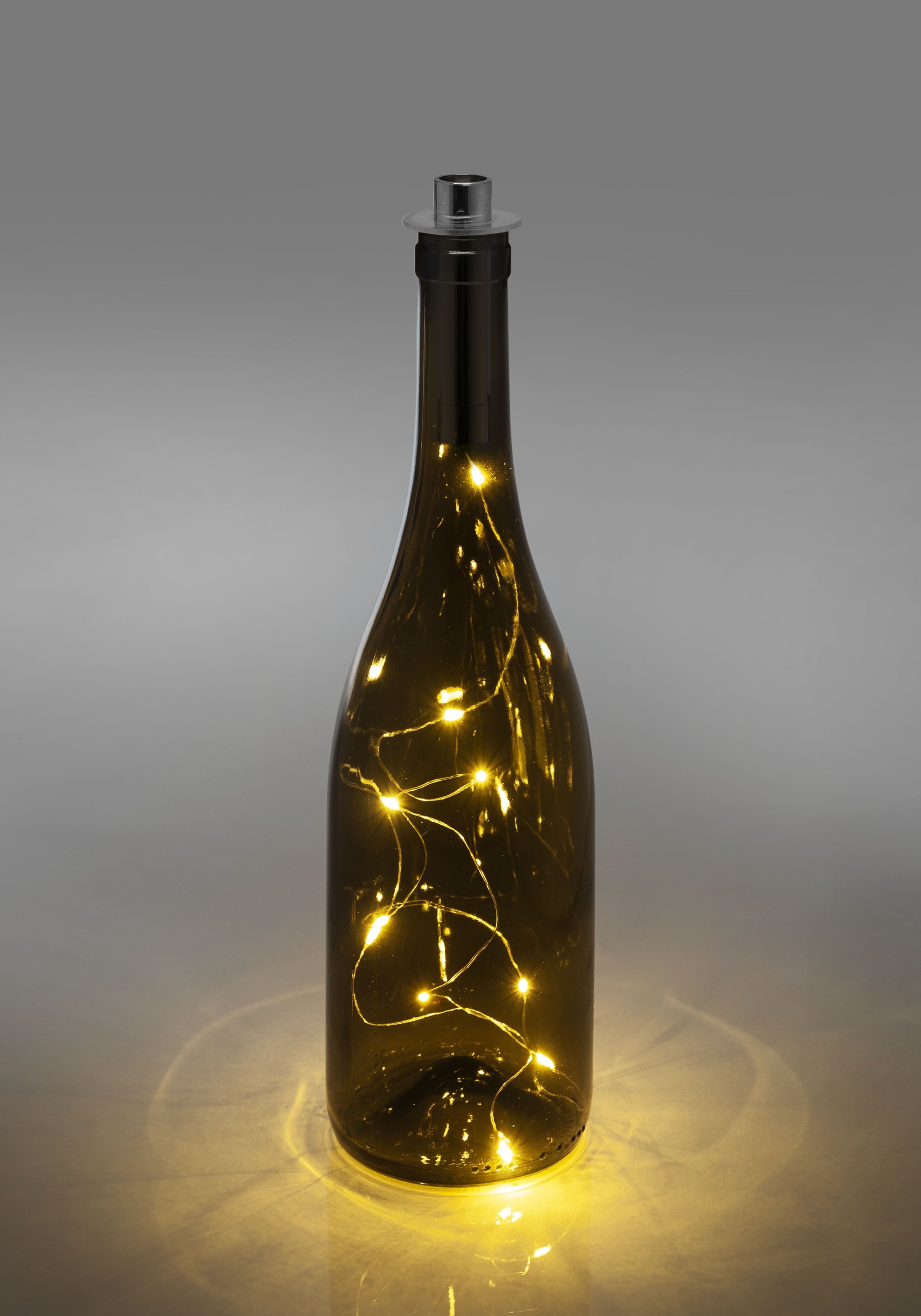 La guirlande LED dans une bouteille – Astuce déco
