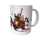 Tasse Arche de Noé 300ml céramique premium - Poignée ergonomique - Cadeau amateur animaux