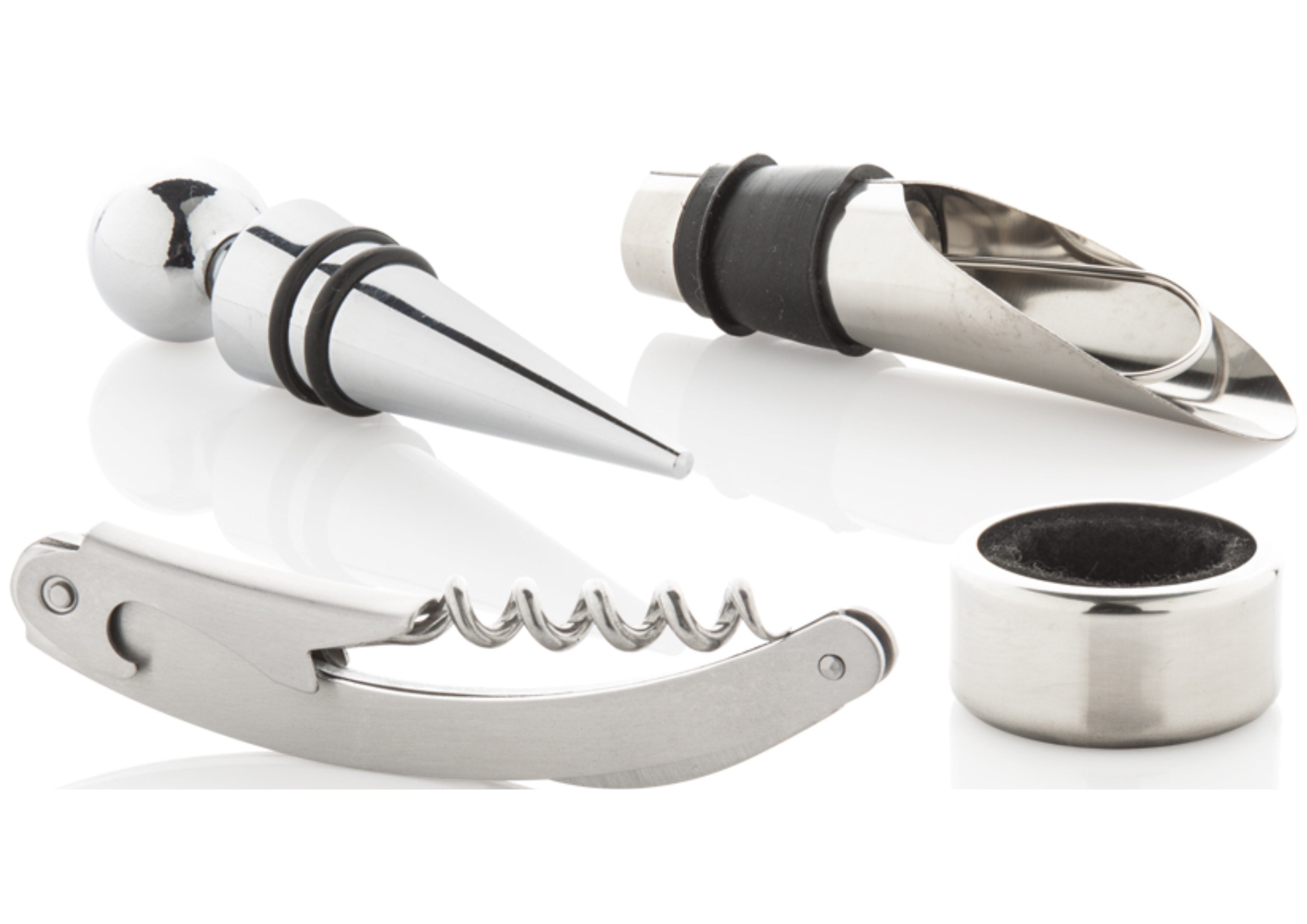 Set à Vin 4 Accessoires - Coffret Œnophile Complet