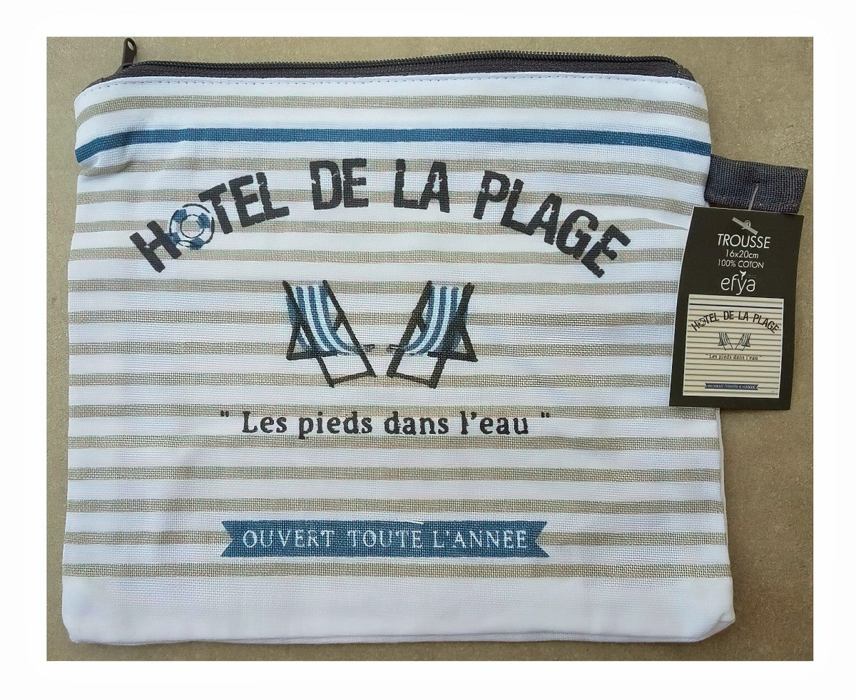 Trousse coton HOTEL DE LA PLAGE